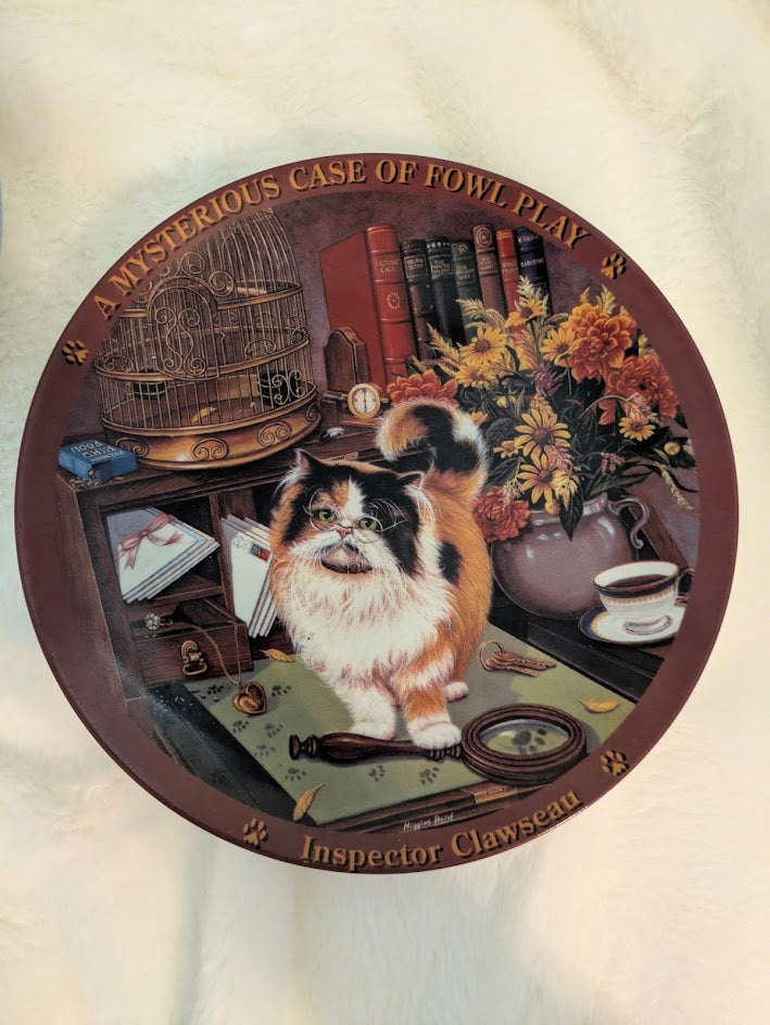 1993 Bradford Exchange "Inspector Clawseau" Collector Plate – A Mysterious Case of Fowl Play Series – 8.5"